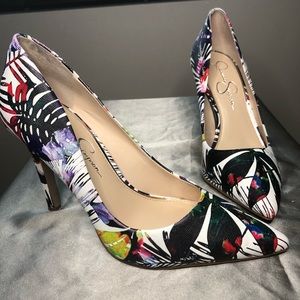 Jessica Simpson Tropical Heels🌴✨